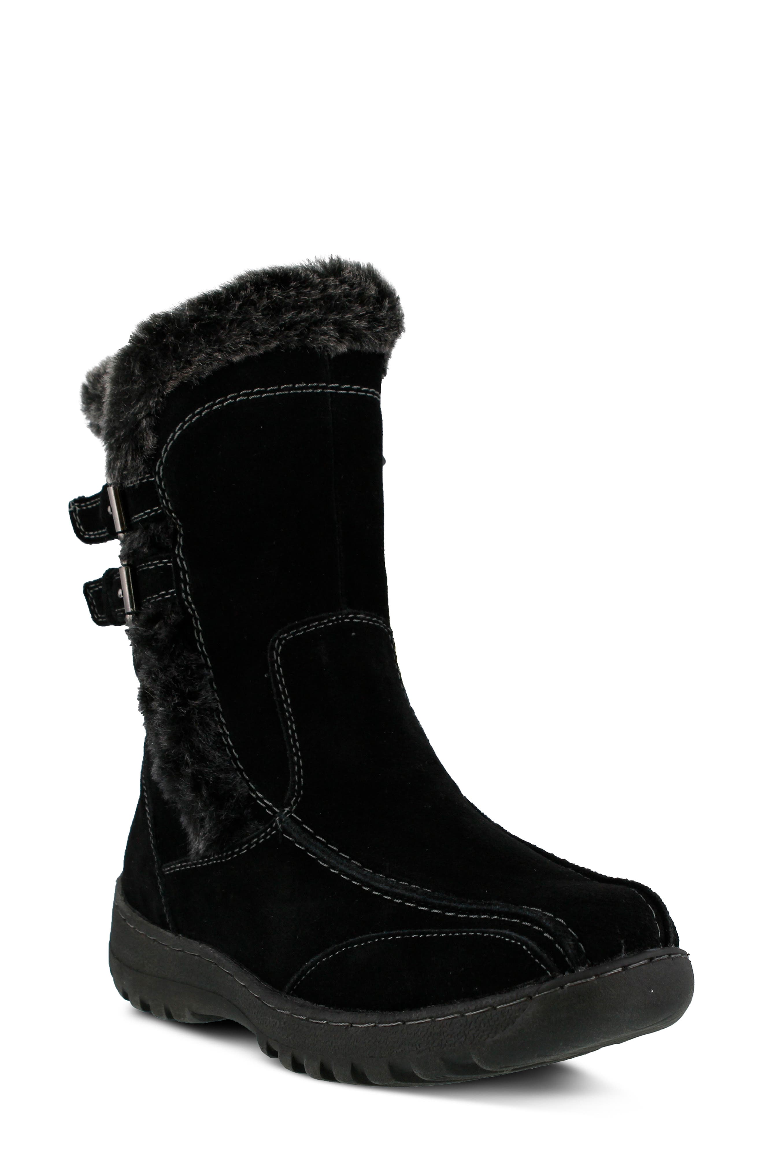 Achieve Water Resistant Bootie, Main, color, BLACK