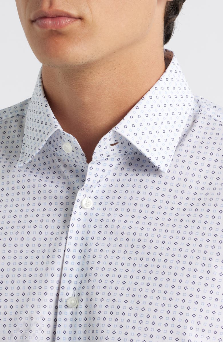 BOSS Hank Kent Stretch Cotton Dresss Shirt, Alternate, color, Light/ Pastel Blue