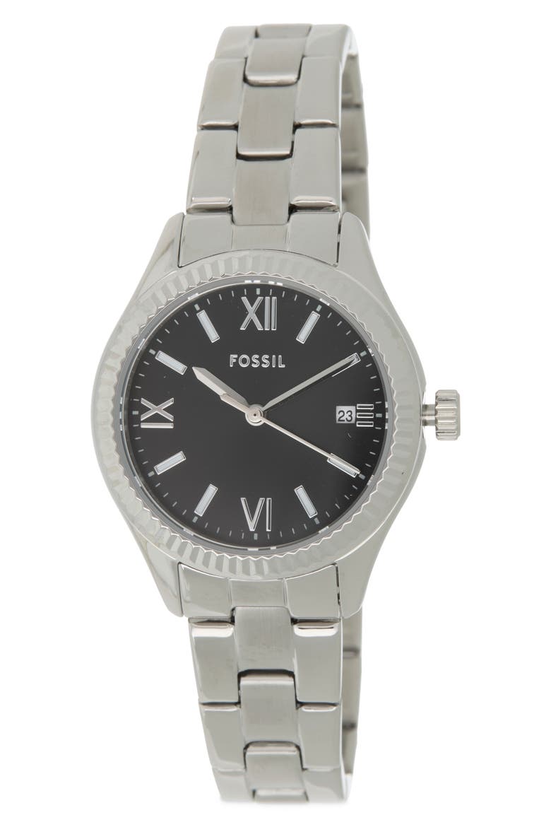 Women's Rye Three-Hand Date Stainless Steel Watch, 30mm, Main, color, SILVER