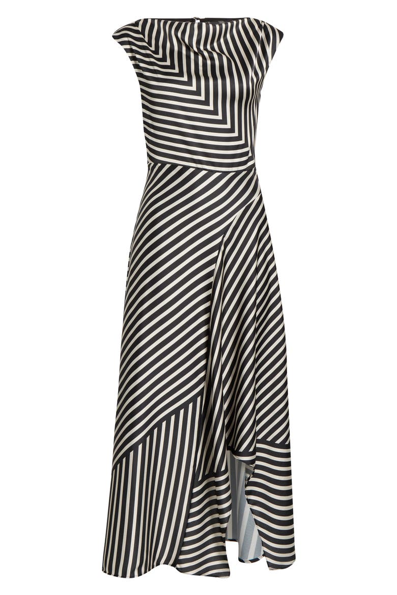 Stripe Maxi Dress, Alternate, color, RICH BLACK