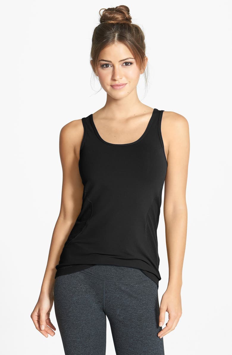 Zella 'Double Scoop - Ocean Solid' Tank, Main, color, 