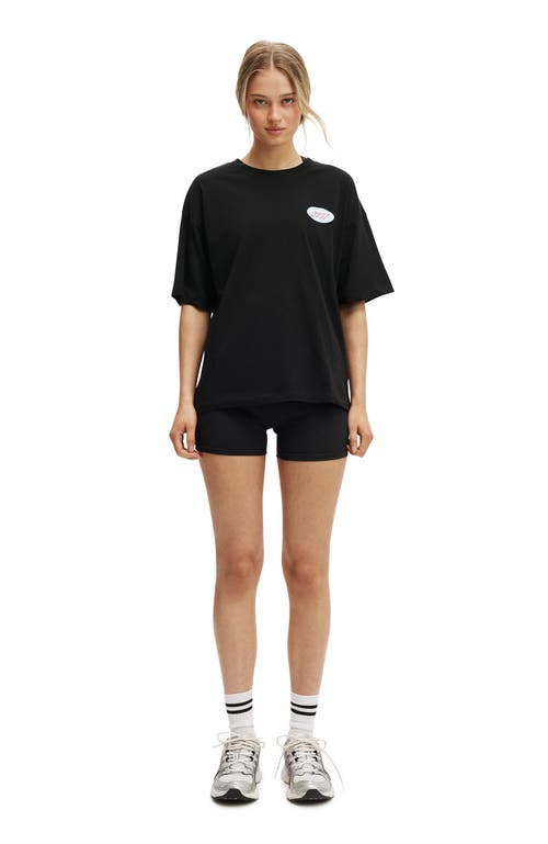 Cotton On Body Active Graphic Tee In Black