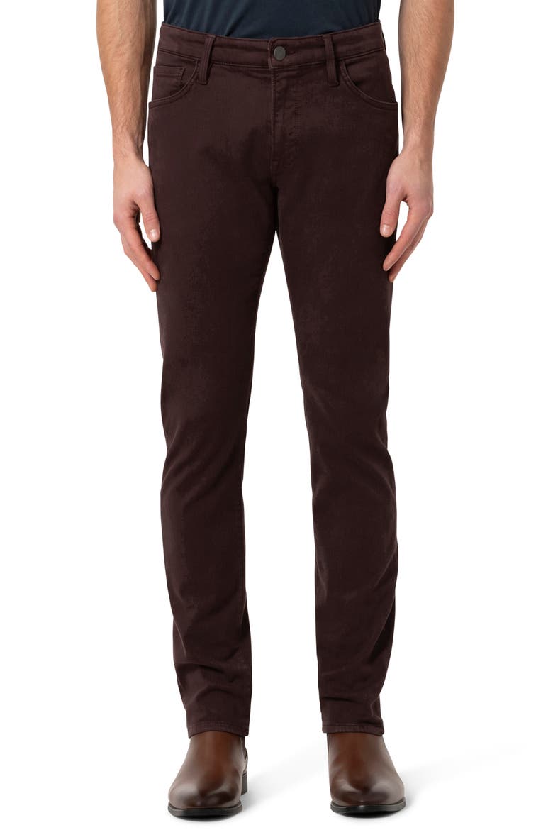 Courage Stretch Twill Straight Leg Pants, Main, color, BURGUNDY DIAGONAL
