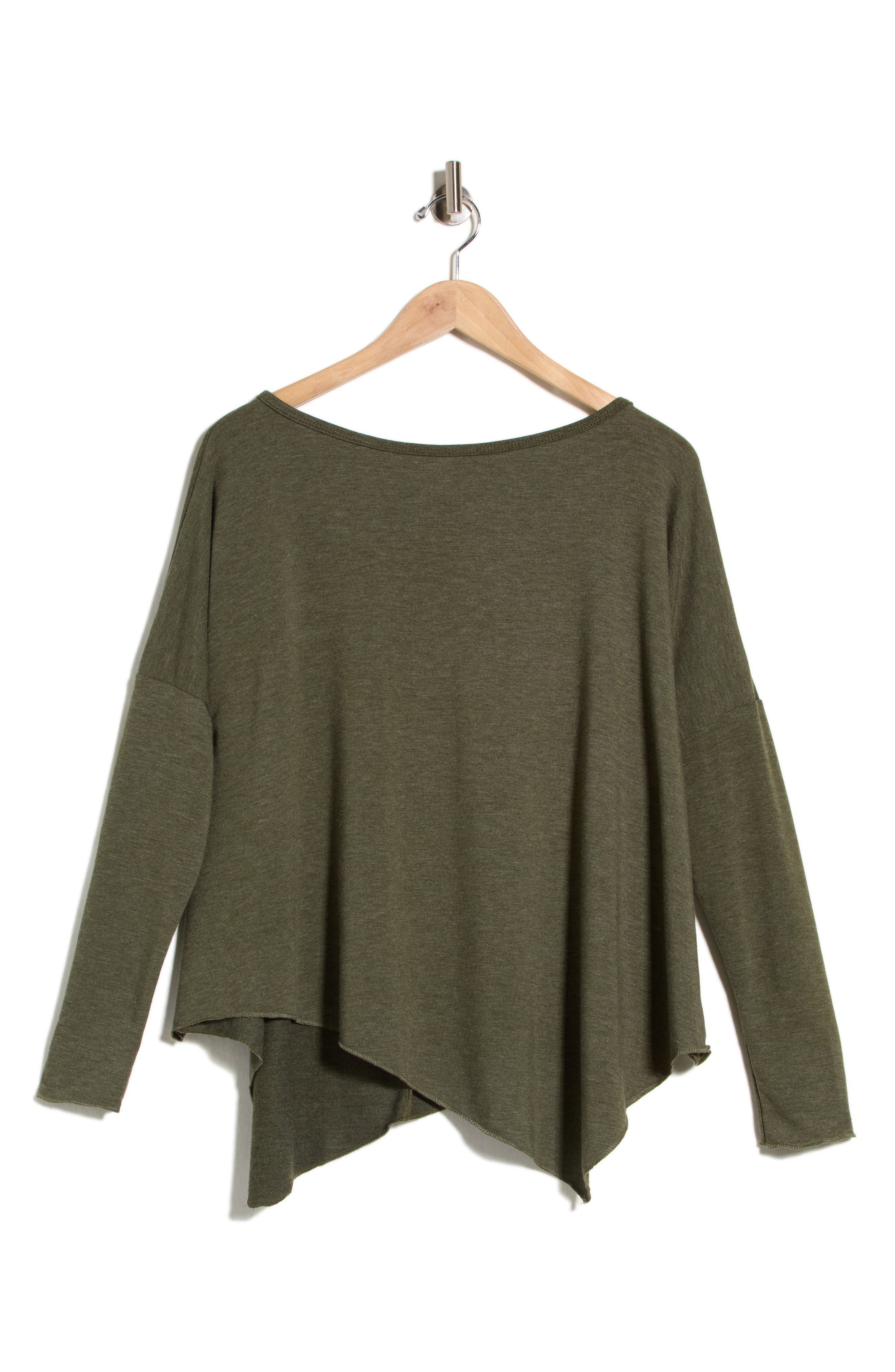 Asymmetrical Hem Dolman Sweater