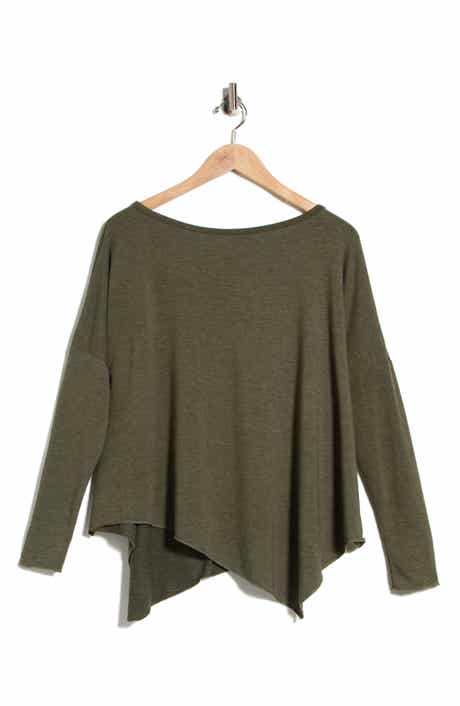 Asymmetrical Hem Dolman Sweater