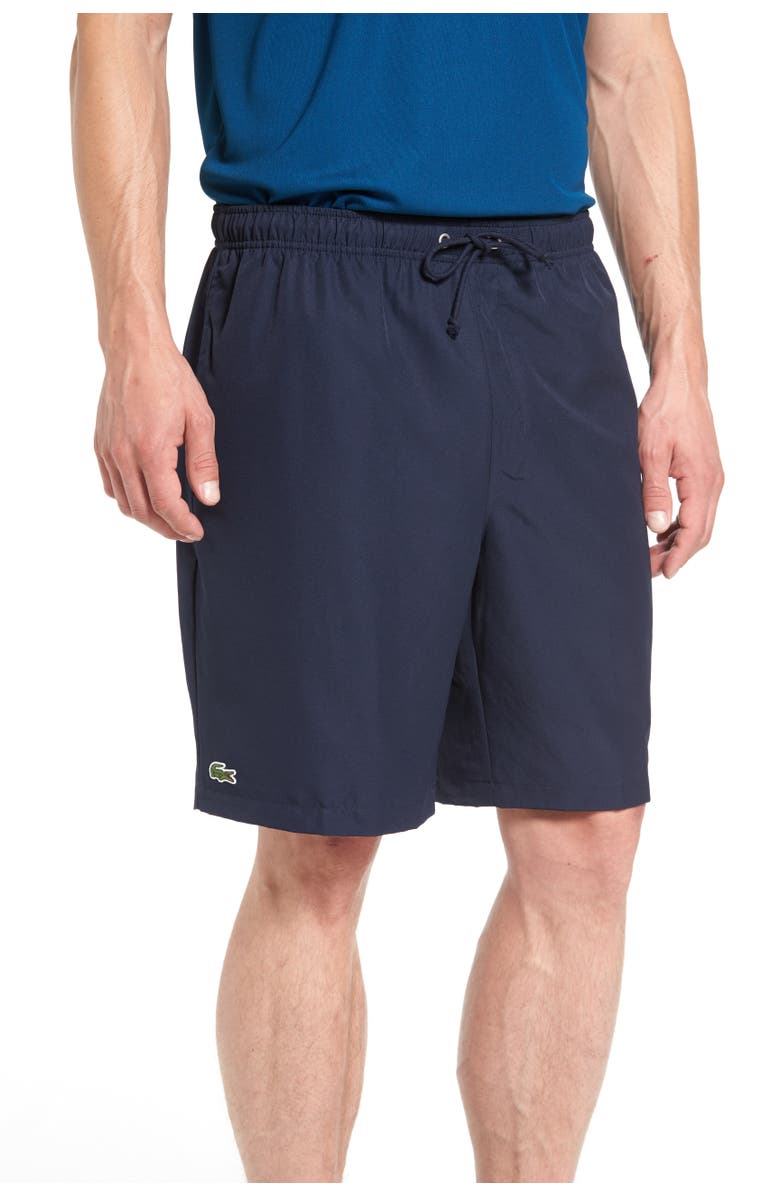 Lacoste 'Sport Diamante' Drawstring Athletic Shorts, Alternate, color, 166 Navy Blue