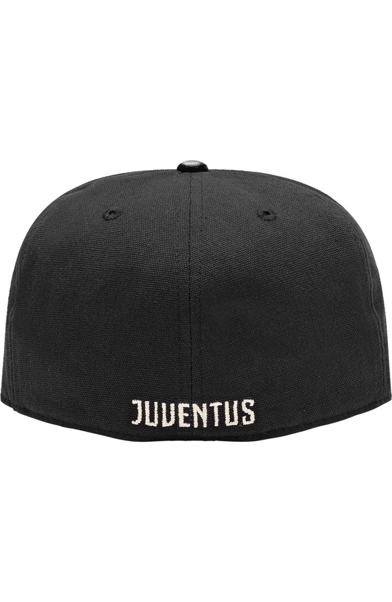 FAN INK Men's Black Juventus Swatch Fitted Hat, Alternate, color,