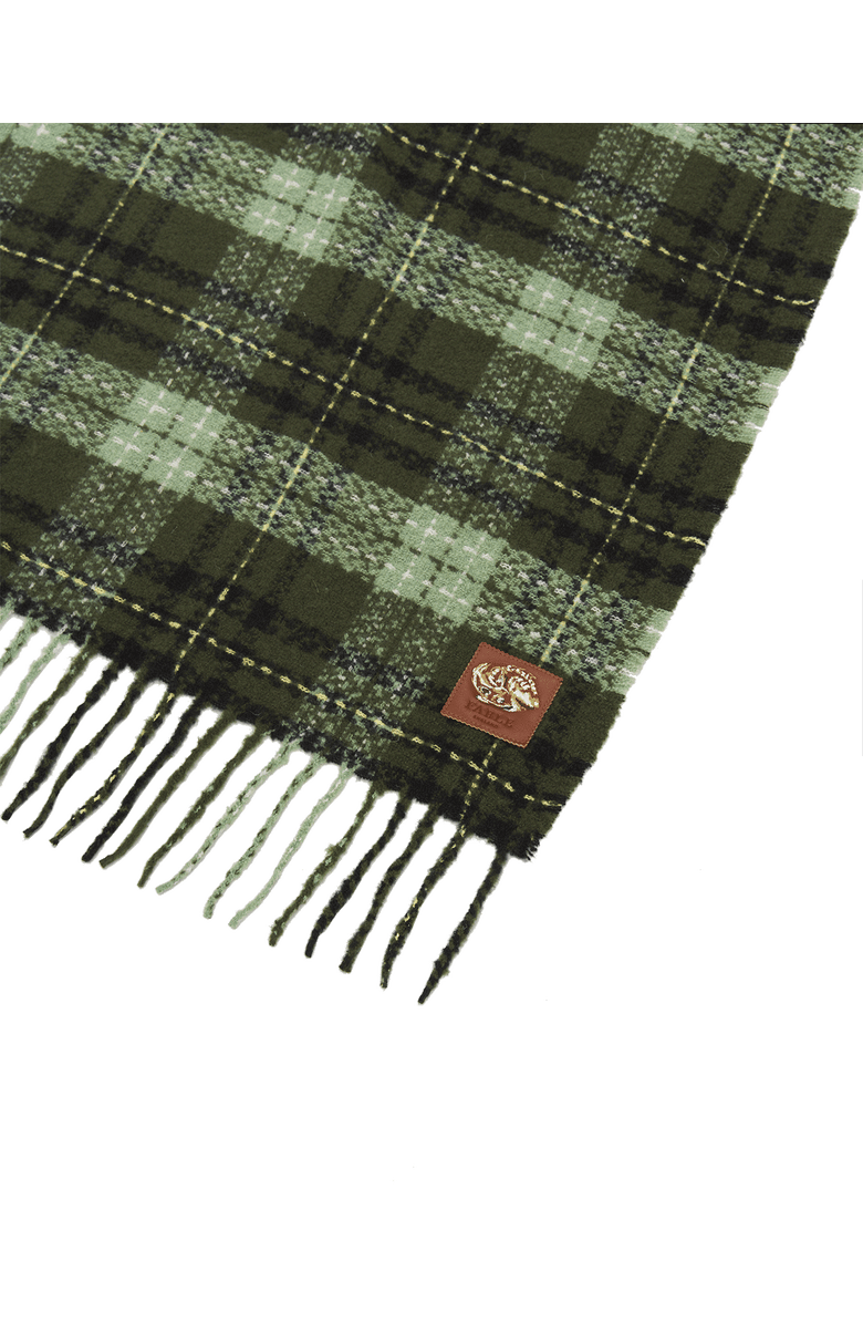 Fable England Cathy Green Boucle Scarf, Alternate, color, Emerald Green