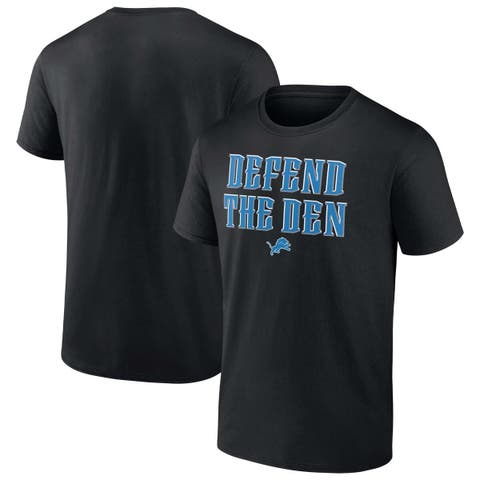 Men's Fanatics  Black Detroit Lions Defend the Den T-Shirt