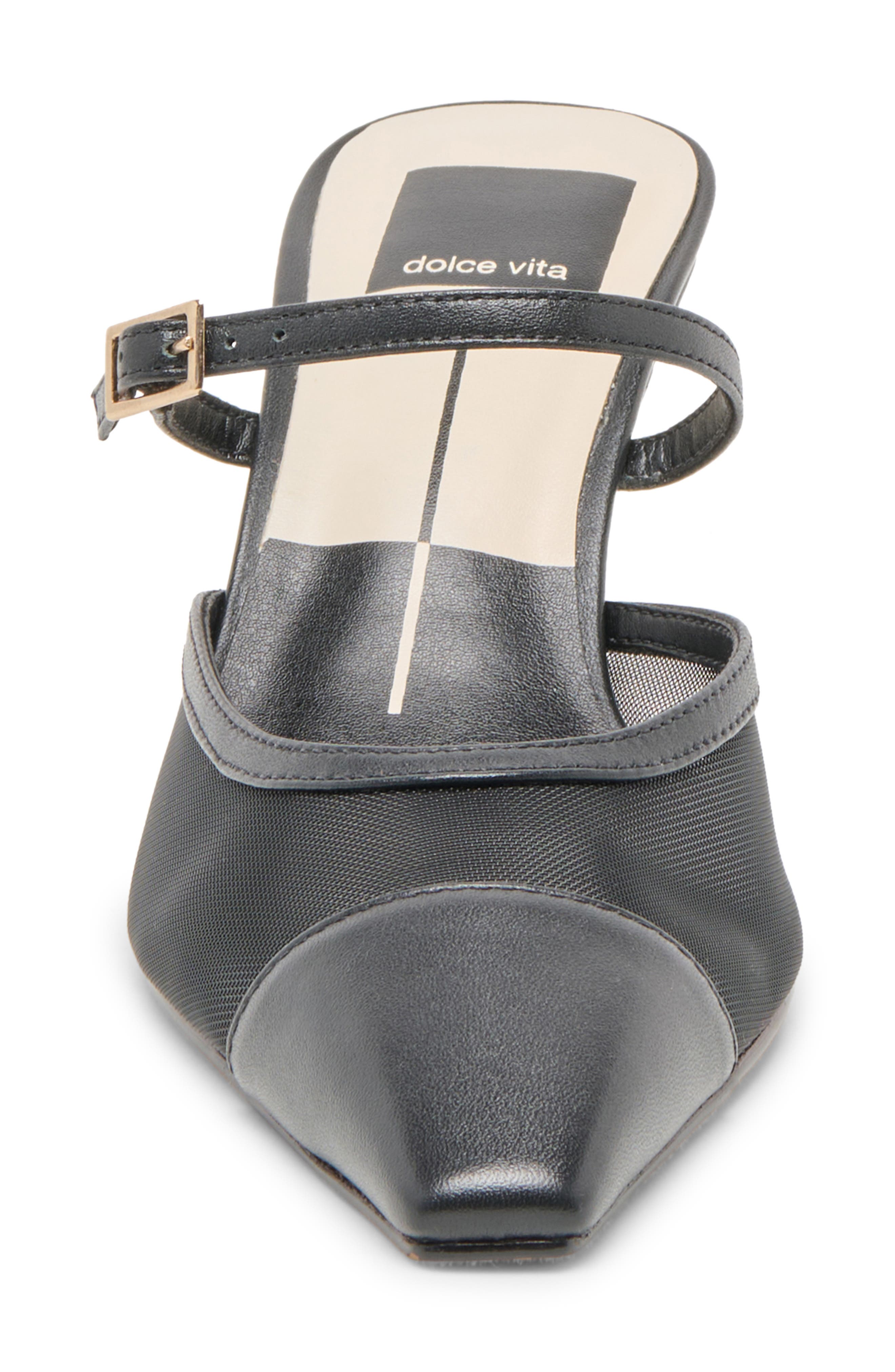 Dolce Vita Loyd Pointed Toe Pump, Alternate, color, Onyx Mesh