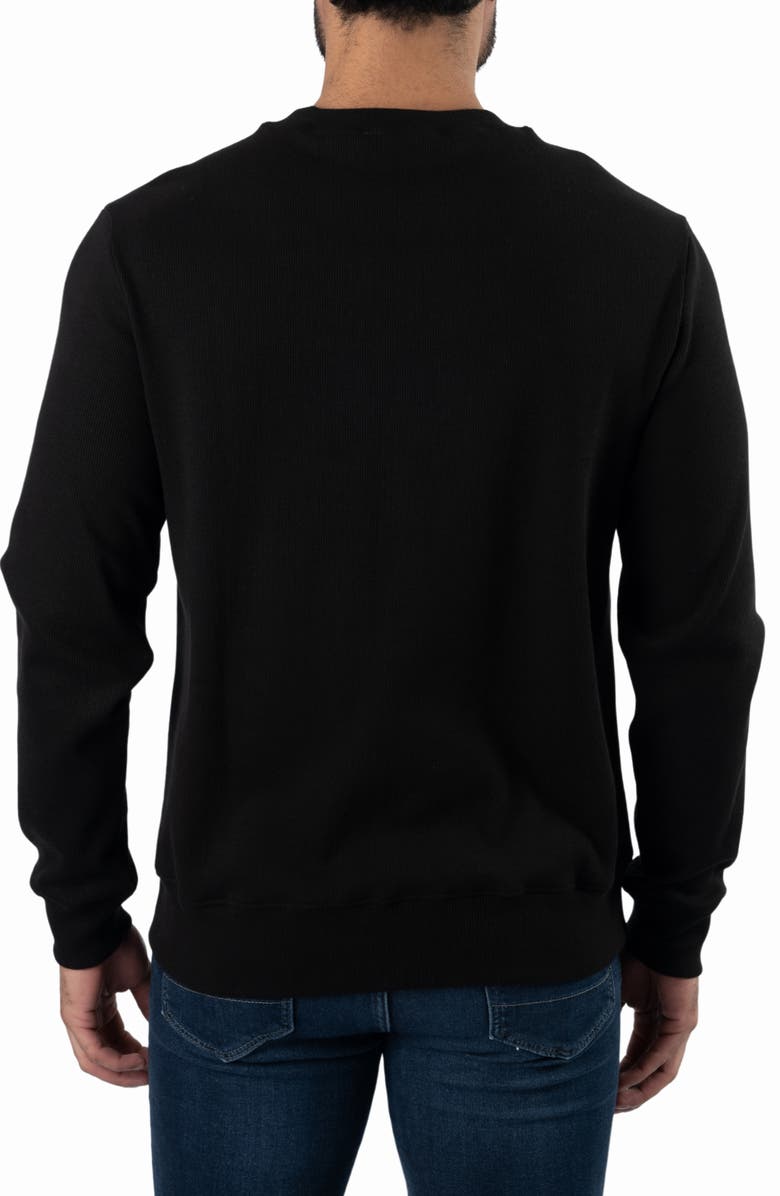 Jared Lang Crewneck Long Sleeve T-Shirt, Alternate, color, Black
