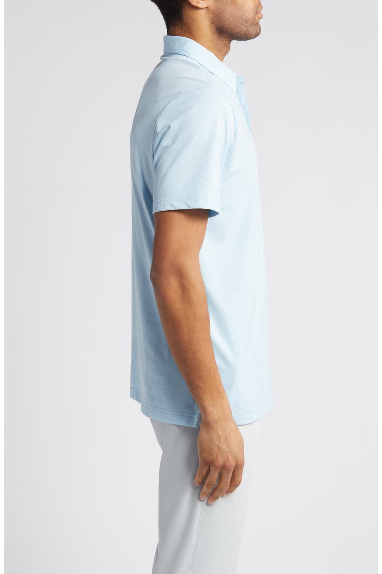 The Heater Solid Short Sleeve Performance Polo, Alternate, color, HEATHER DREAM BLUE
