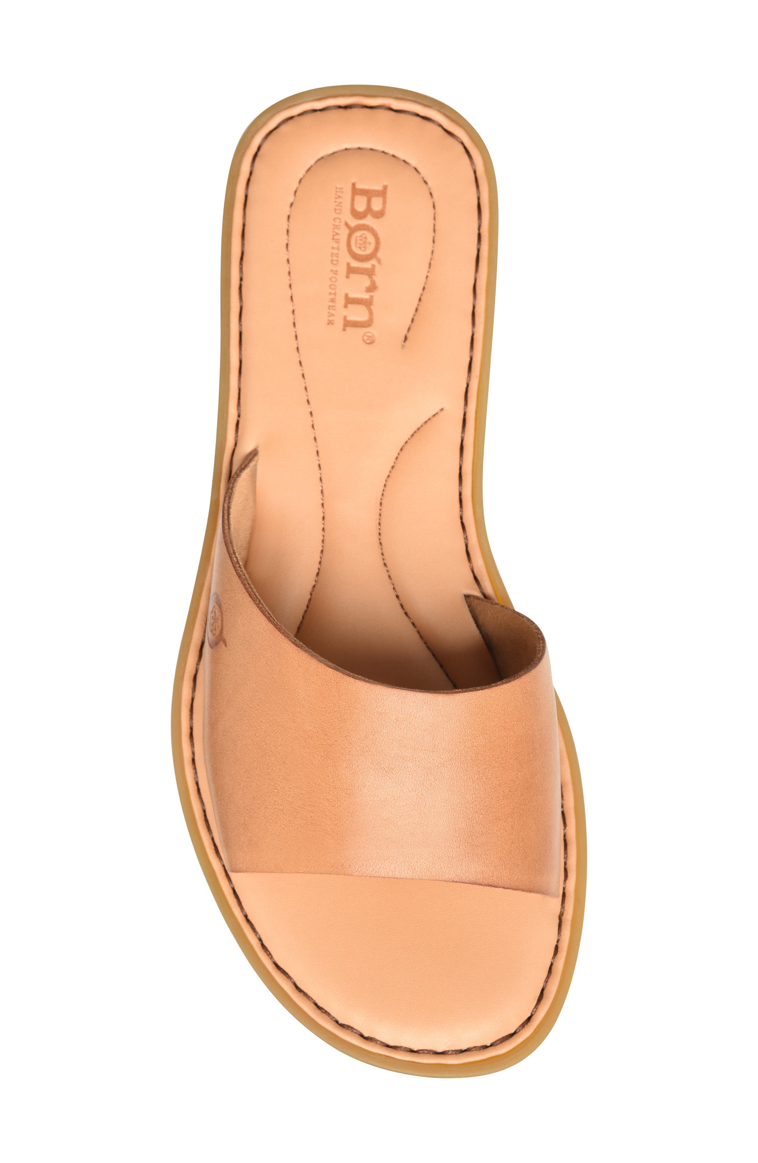 Jada Slide Sandal, Alternate, color, BROWN LEATHER