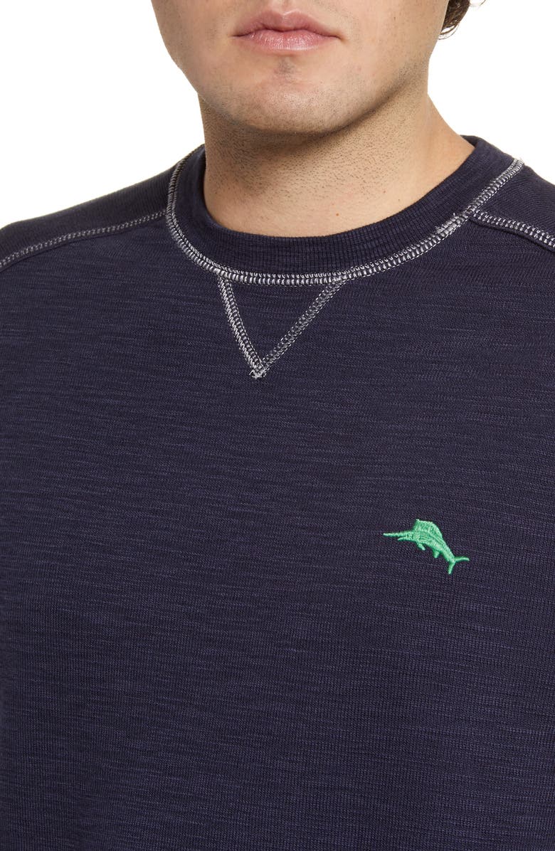 Tommy Bahama Tomma Bahama Tobago Bay Crewneck Sweatshirt, Alternate, color, Ocean Deep