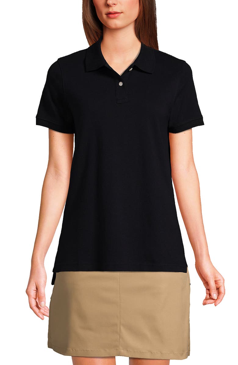 Lands' End School Uniform Young Short Sleeve Mesh Polo Shirt, Main, color,