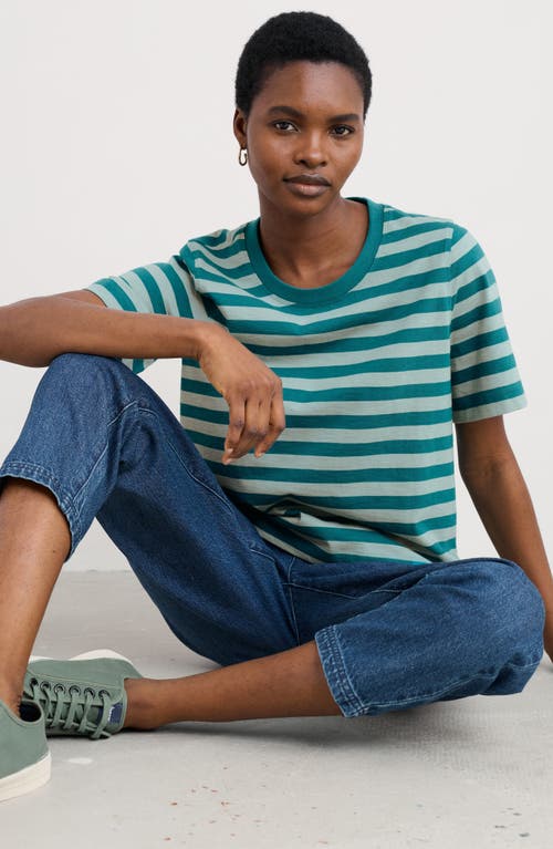 Seasalt Cornwall Copseland Stripe Organic Cotton T-shirt In Multi