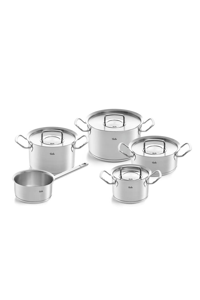 Original-Profi Collection Stainless Steel Set with Metal Lids, Main, color, Stainless Steel