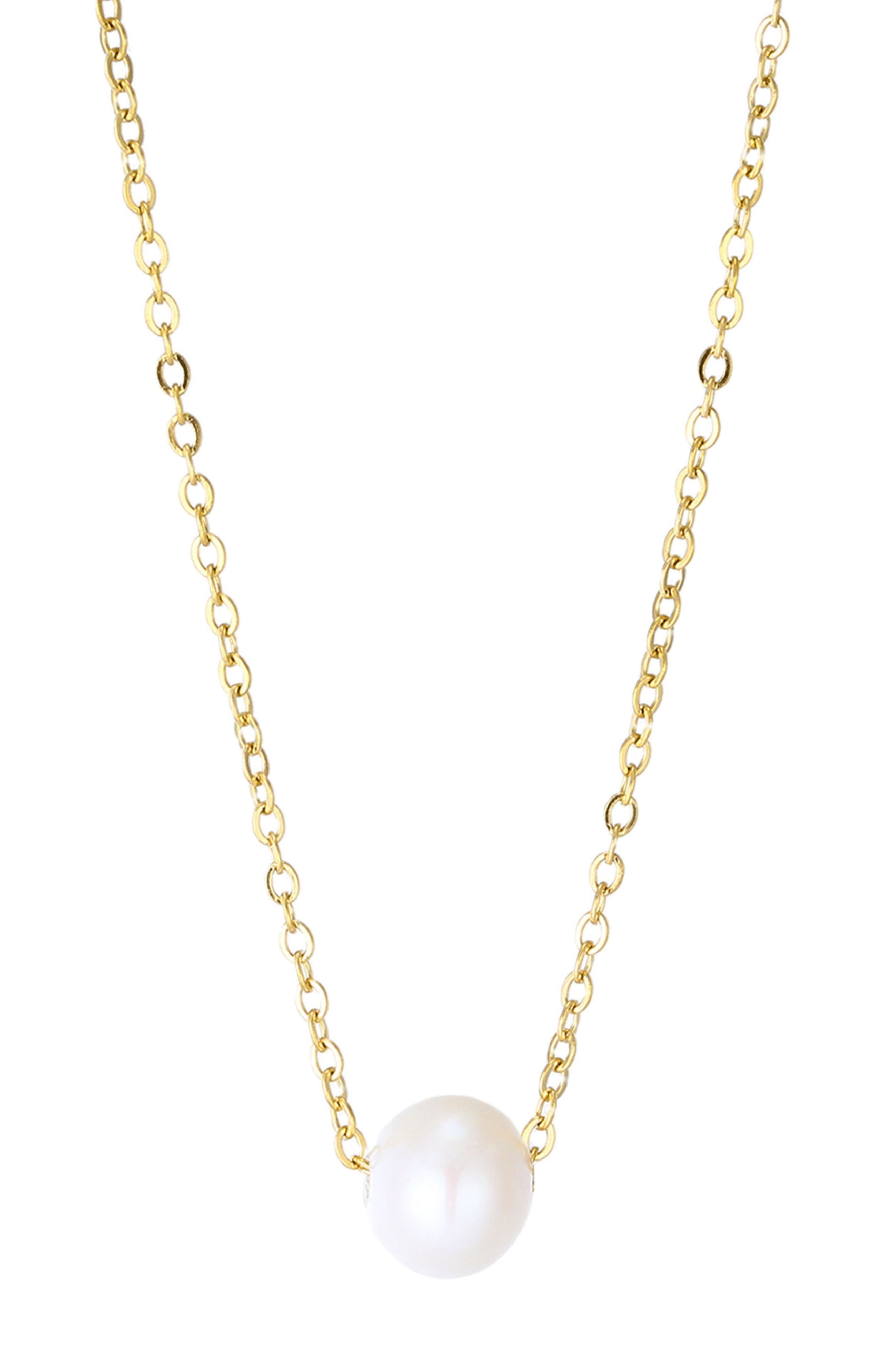 Adornia Freshwater Pearl Pendant Necklace