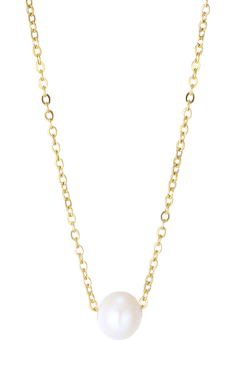 Adornia Freshwater Pearl Pendant Necklace, Main, color, Gold/ White