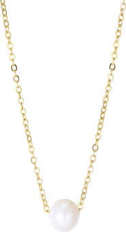 Adornia Freshwater Pearl Pendant Necklace