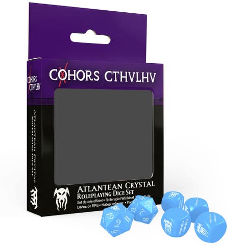 Atlantean Crystal Dice Pack, 6 Dice