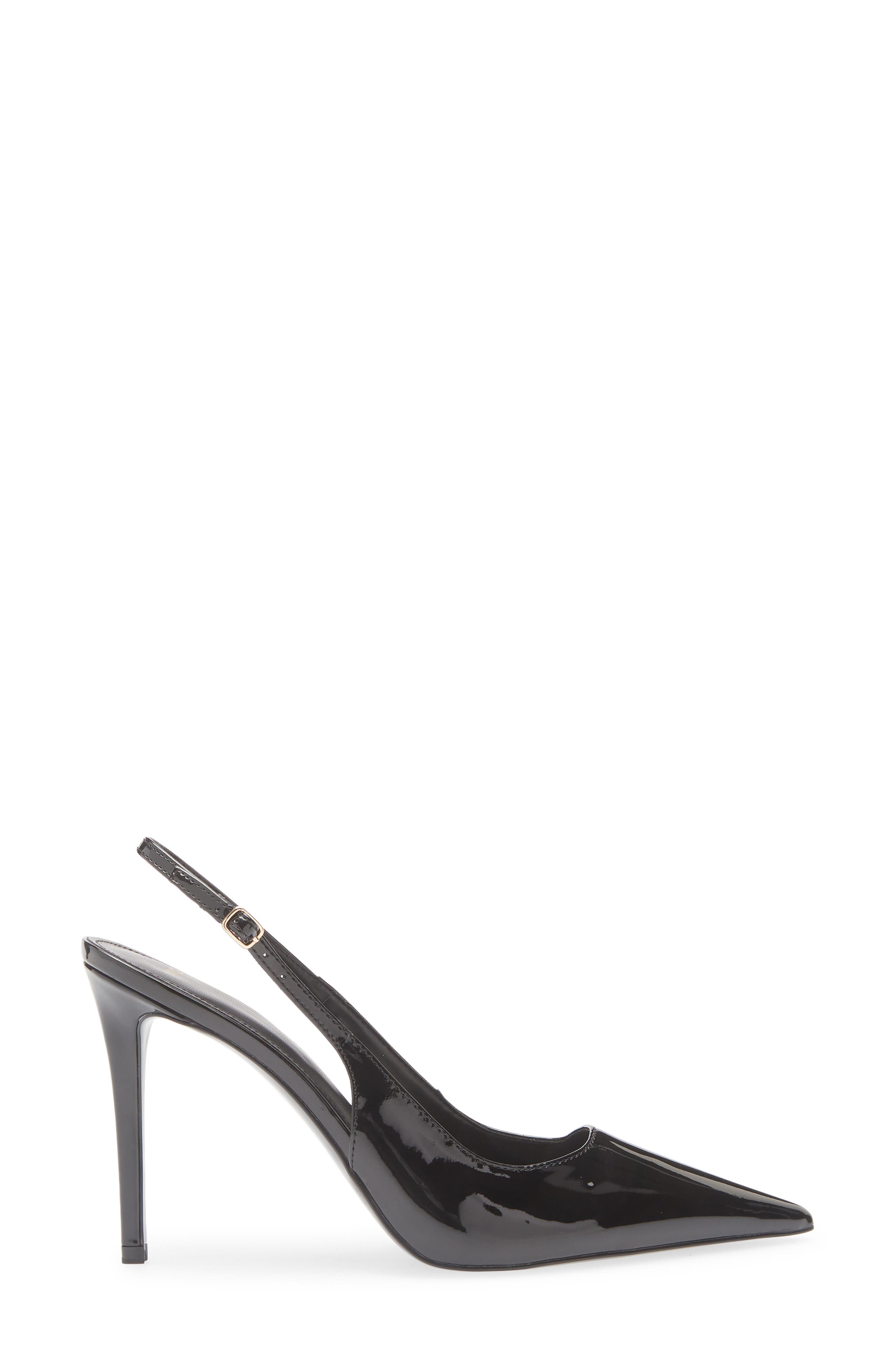 MANGO Pietra Slingback Pointed Toe Pump, Alternate, color, Black