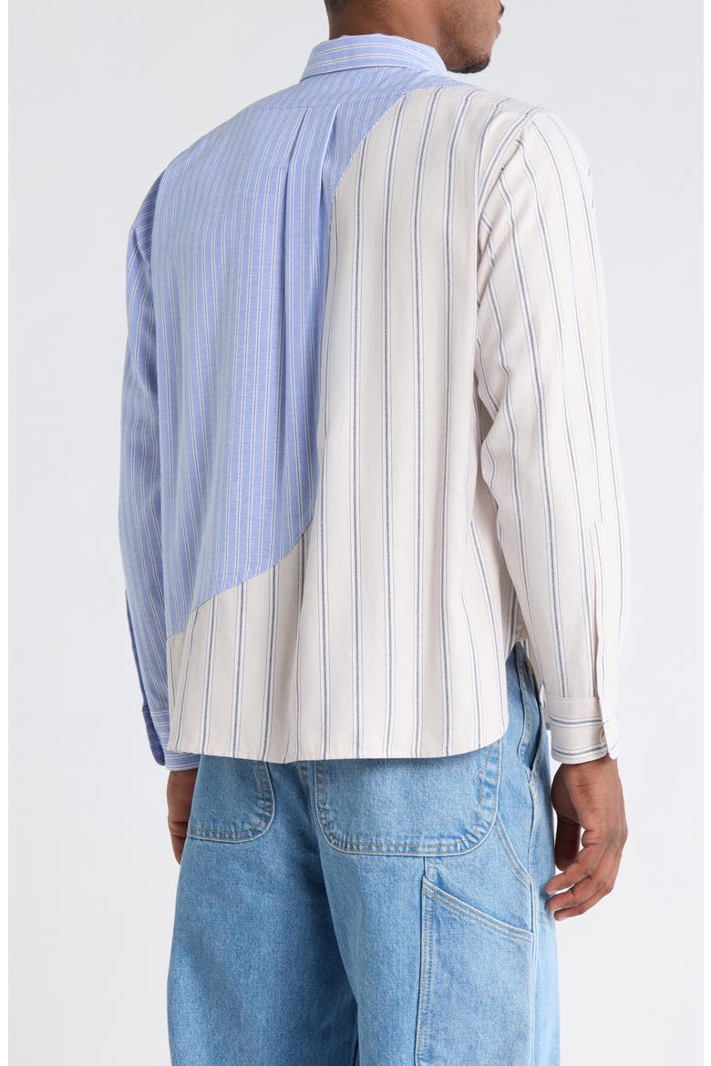 x Brooks Brothers California Panelled Oxford Button-Down Shirt, Alternate, color, LIGHT BLUE