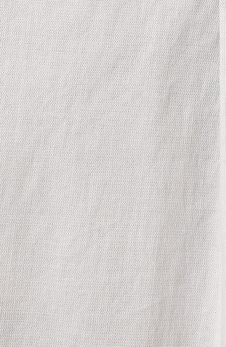 AllSaints Veda Linen Blend Camp Shirt, Alternate, color, Off White