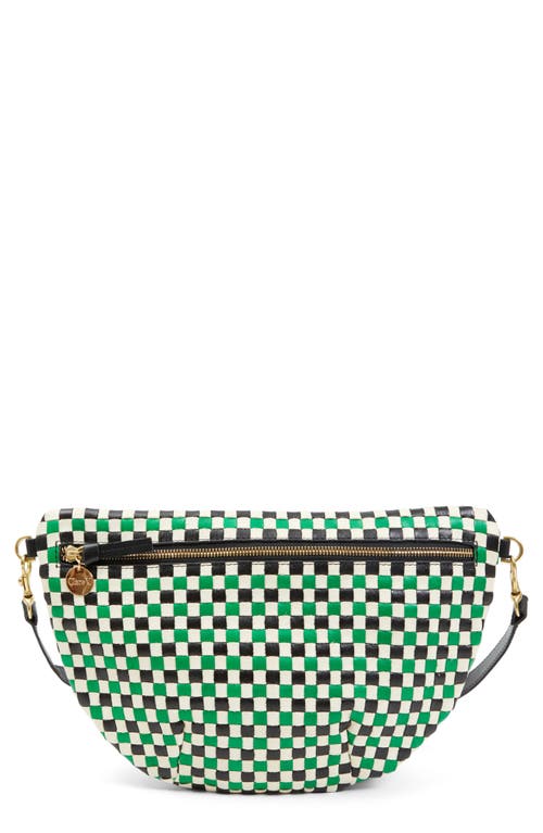 Clare V . Grande Woven Leather Belt Bag