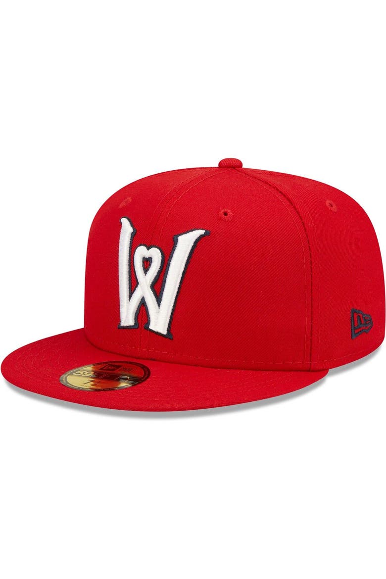 Men's New Era Red Worcester Red Sox Authentic Collection Team Alternate 59FIFTY Fitted Hat, Main, color, Red