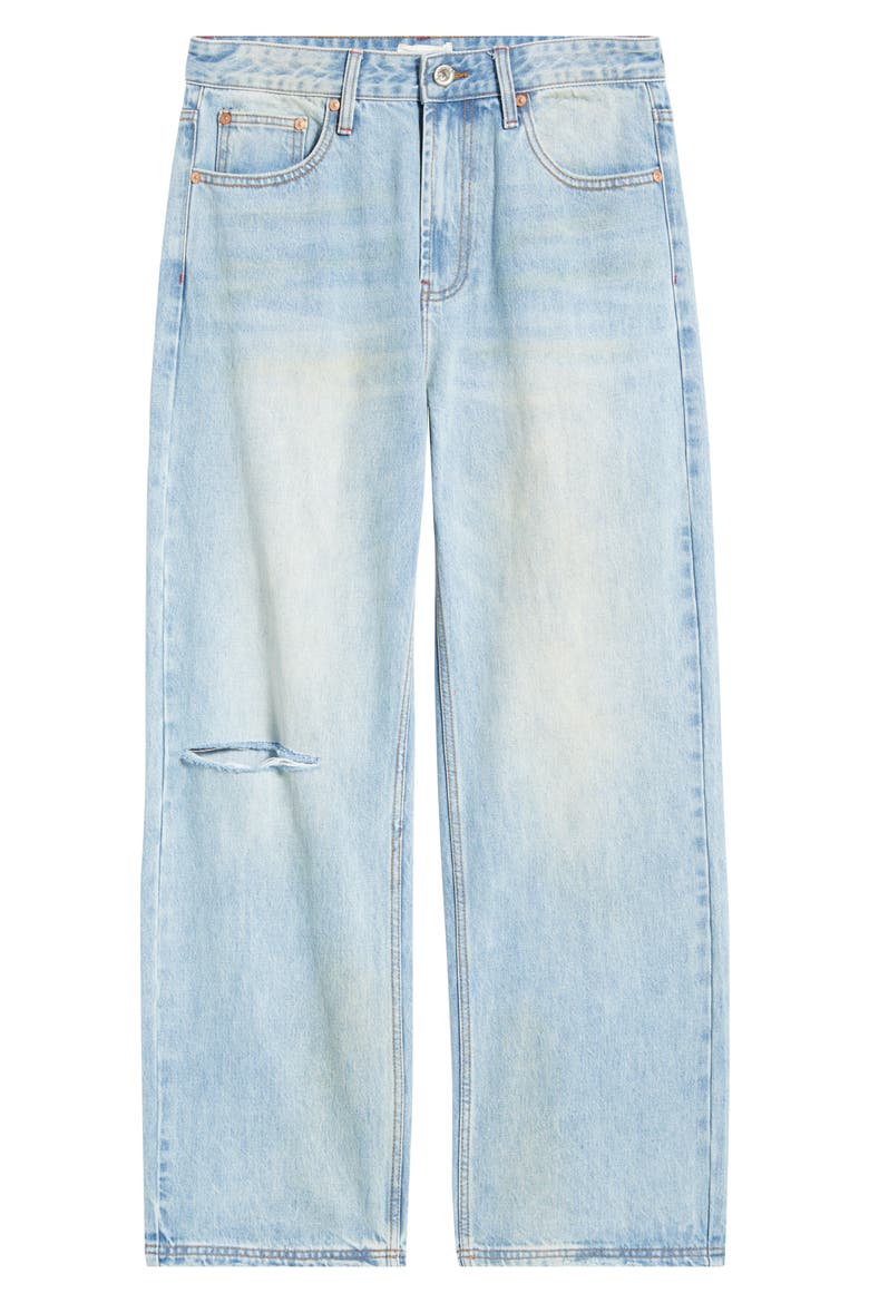 Ripped Baggy Straight Leg Jeans, Alternate, color, ALL DAY INDIGO
