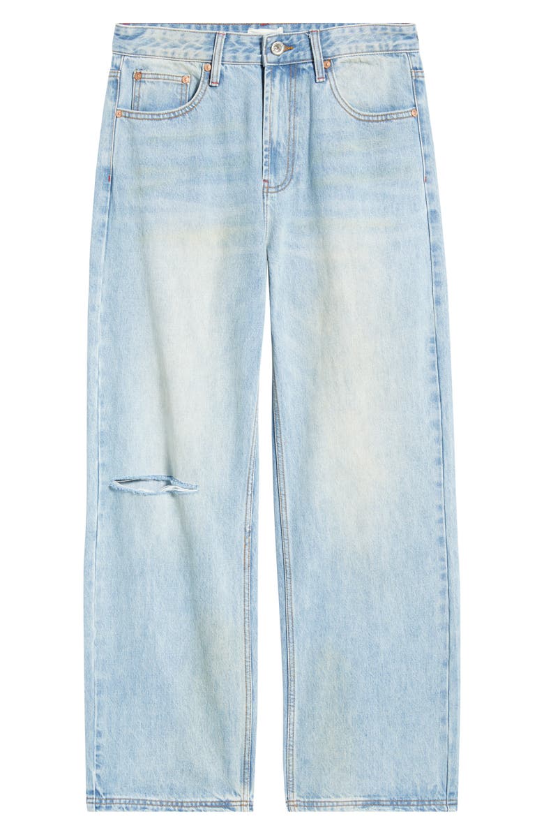 Elwood Ripped Baggy Straight Leg Jeans, Alternate, color, All Day Indigo