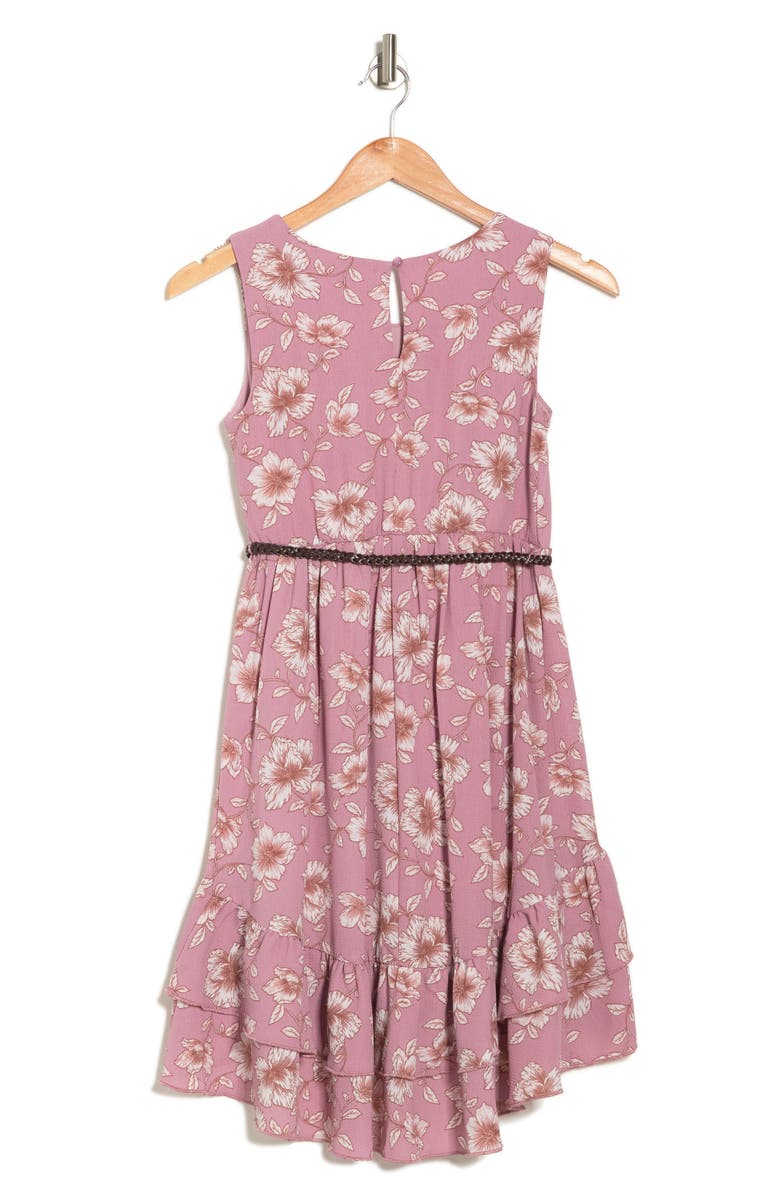 LNL Kids' Floral Sleeveless Tiered Dress, Alternate, color, 