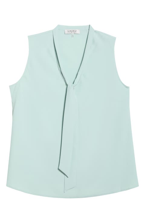 Tie Front Sleeveless Top
