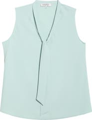 KASPER Tie Front Sleeveless Top
