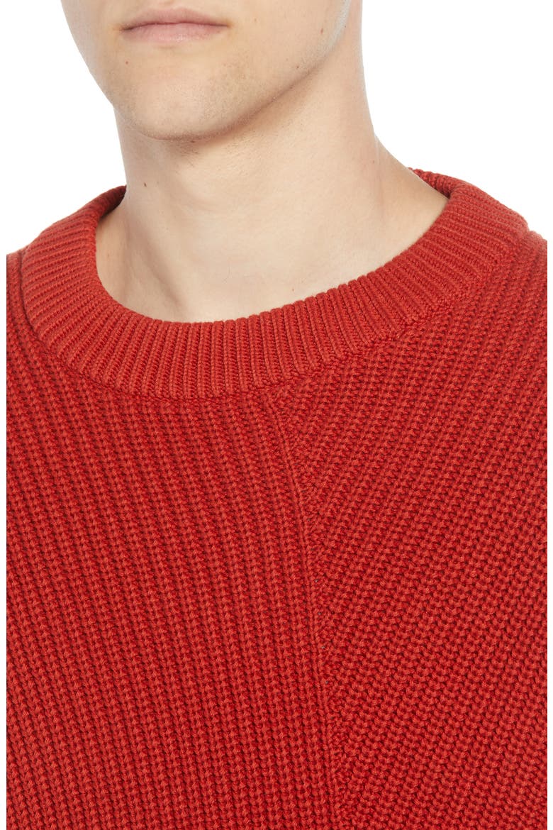 Asymmetrical Colorblock Sweater, Alternate, color, ROOIBOS TEA