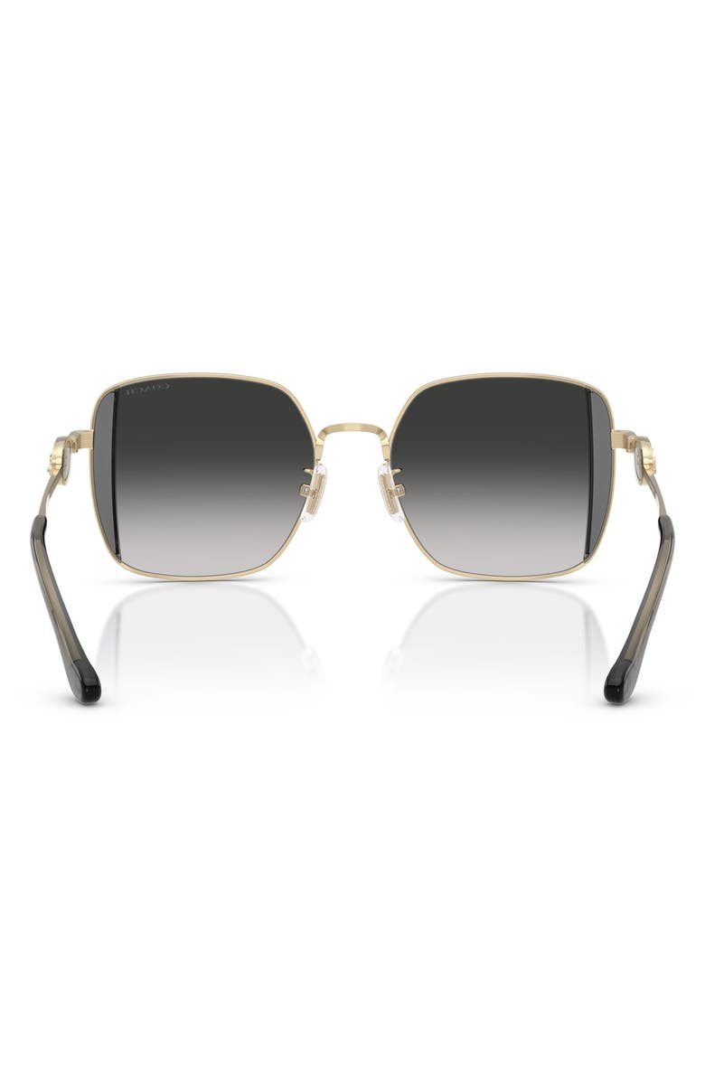 COACH 51mm Square Gradient Sunglasses, Alternate, color, Grey Gradient