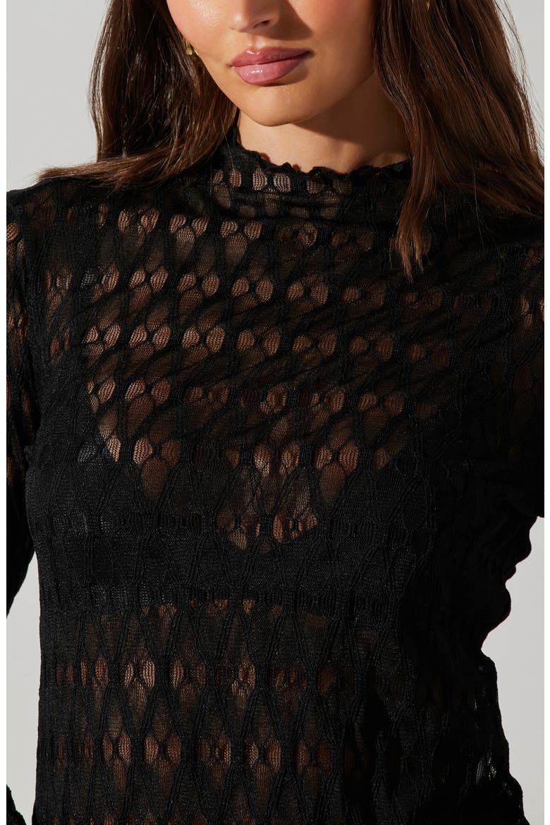 Dorset Mesh Top, Alternate, color, BLACK