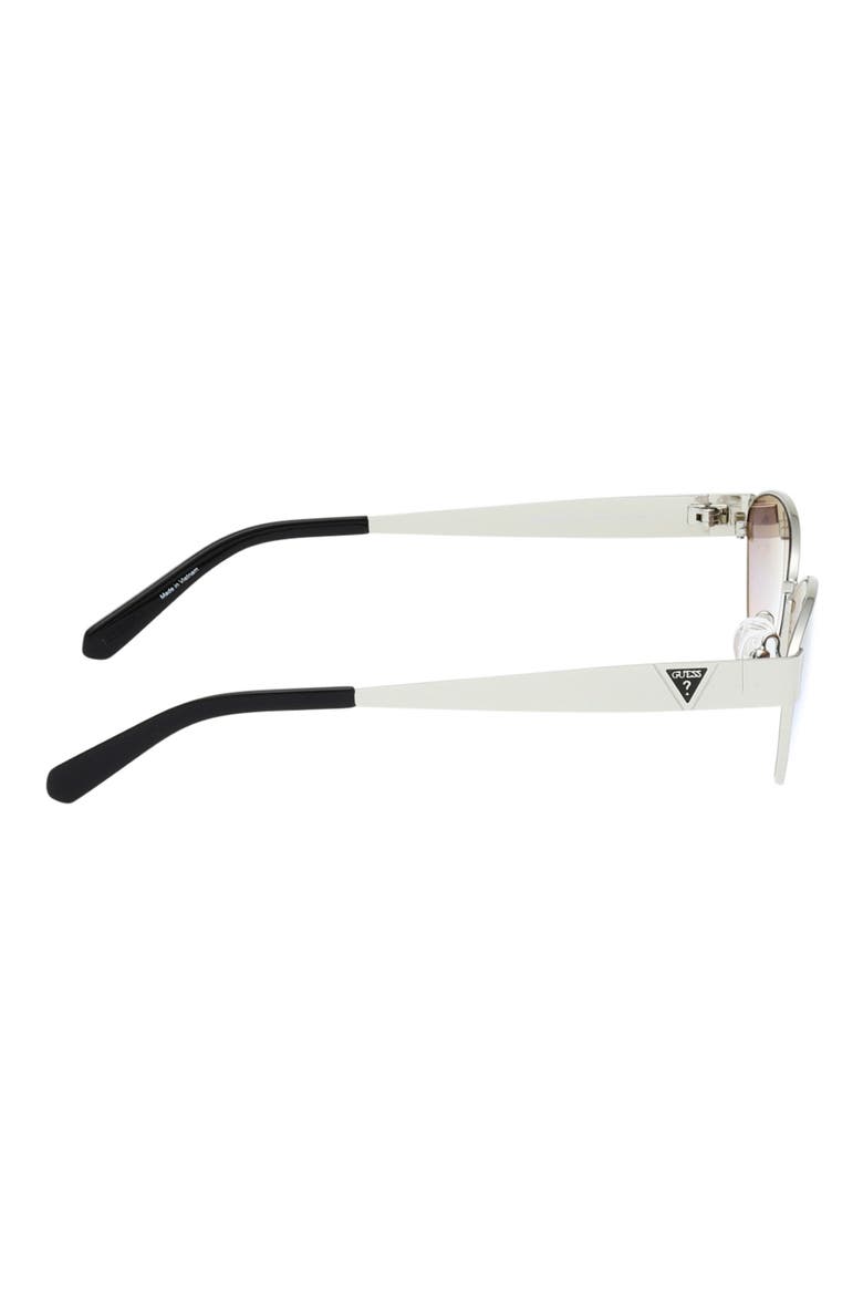 58mm Cat Eye Sunglasses, Alternate, color, NICKELTIN / GRADIENT BORDEAUX