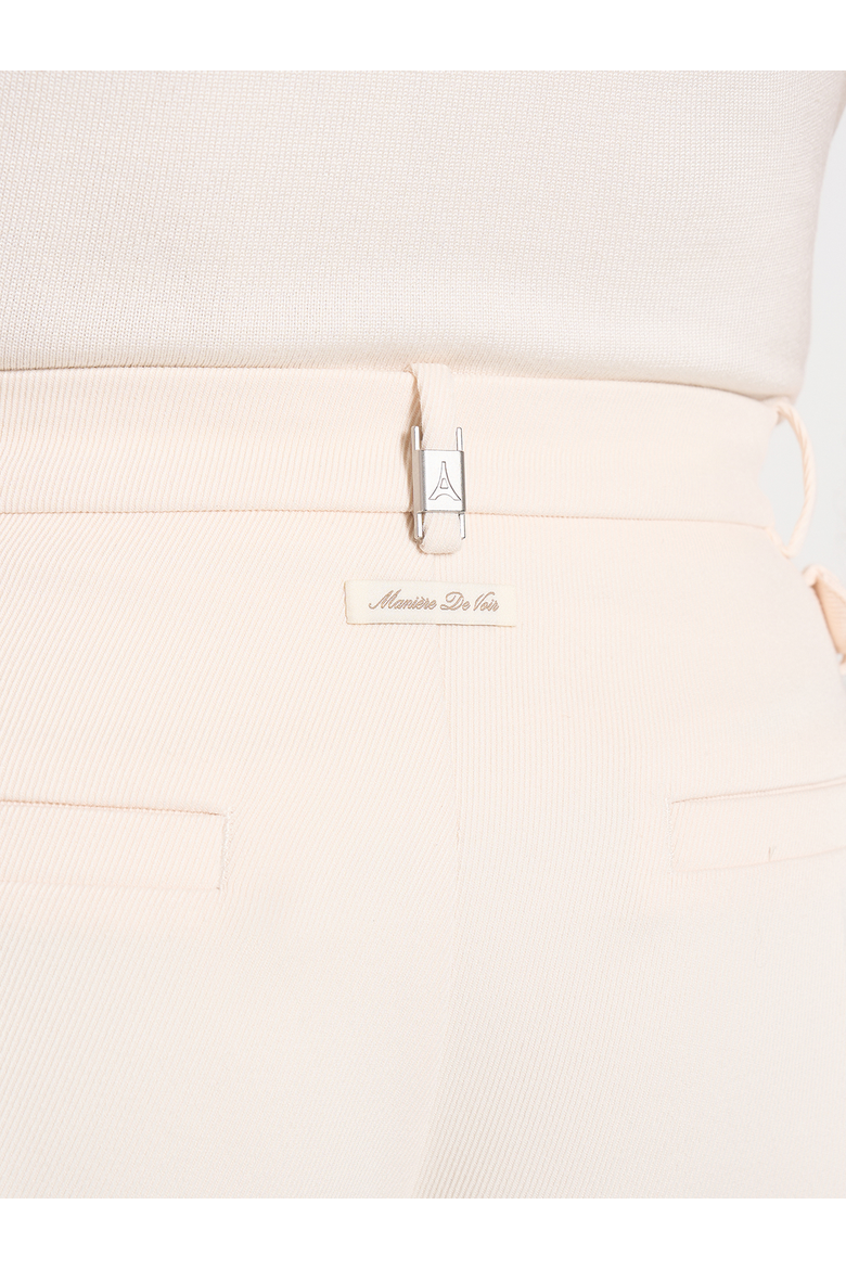 Dorian Pleated Tailored Trousers, Alternate, color, Cream