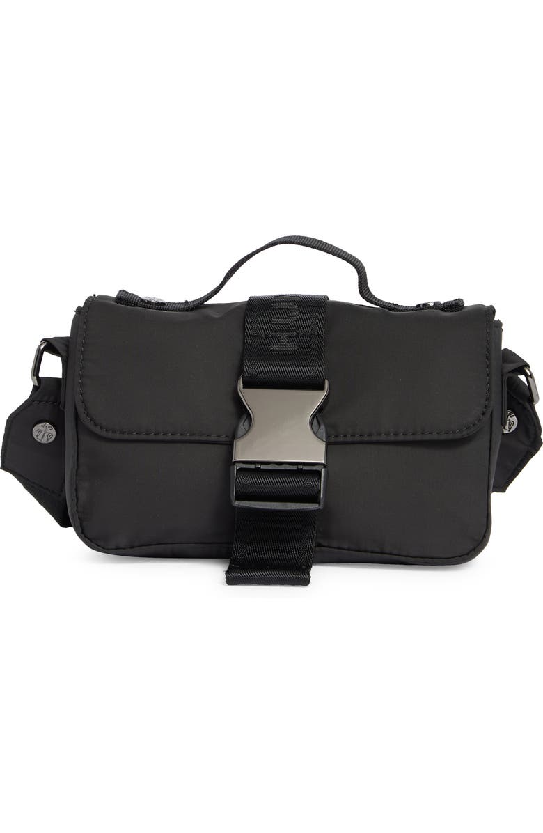 Hunter Vault Crossbody Bag, Main, color, Black/ Black