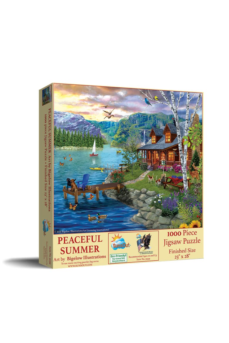 Peaceful Summer 1000 piece Jigsaw Puzzle for Adults, Main, color, Multicolor