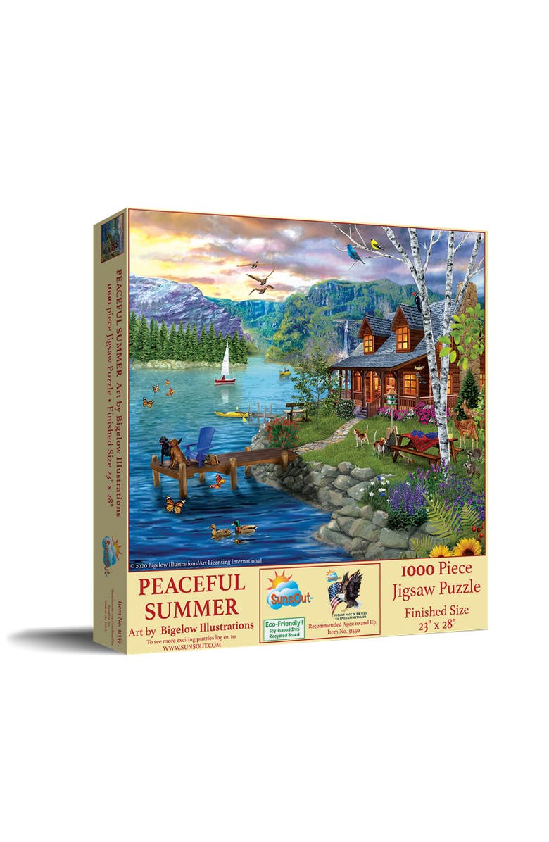 Sunsout Peaceful Summer 1000 piece Jigsaw Puzzle for Adults, Main, color, Multicolor