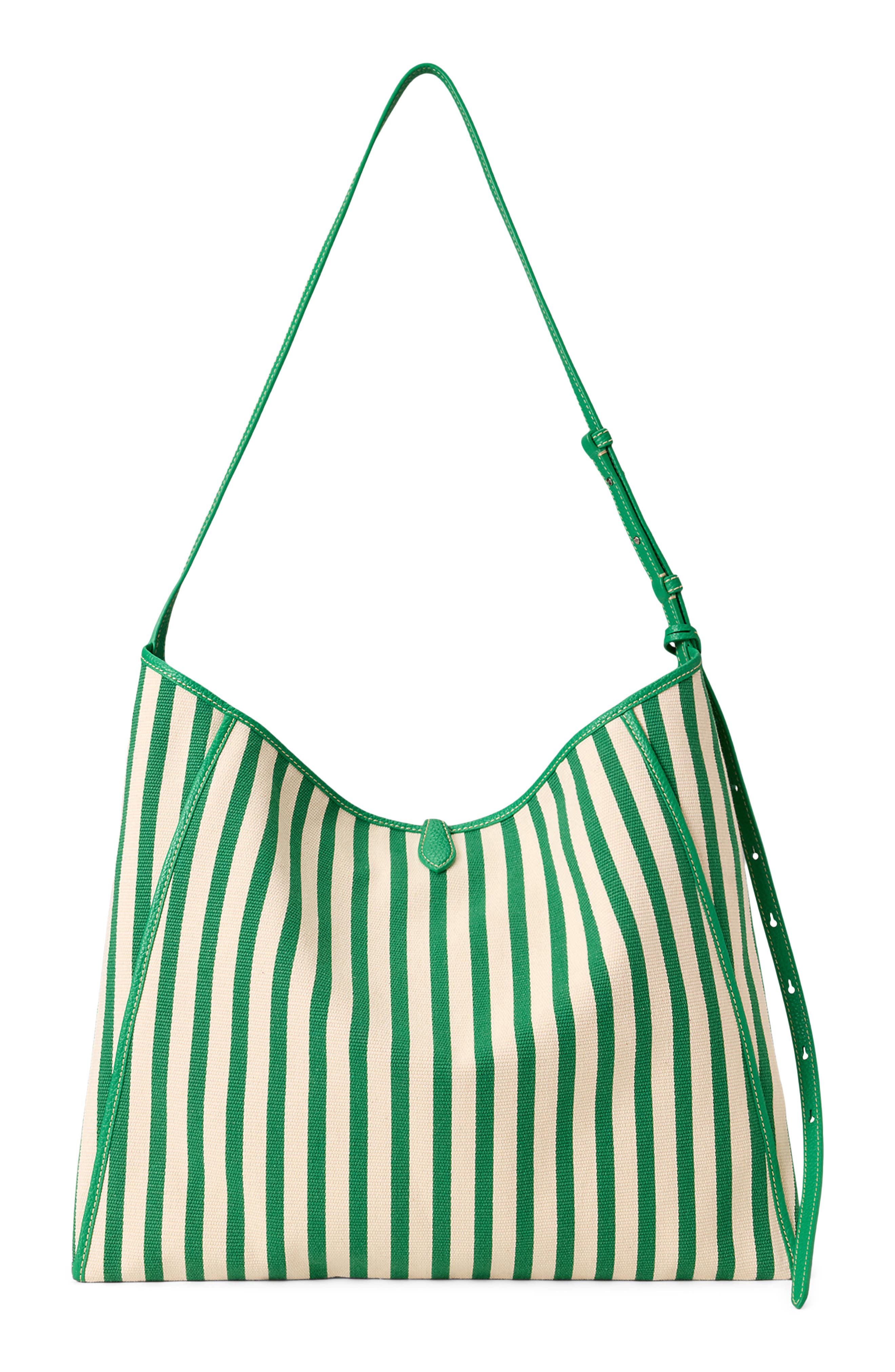 Polo Ralph Lauren Polo Play Stripe Canvas Messenger Bag, Alternate, color, Paper/ Parrot