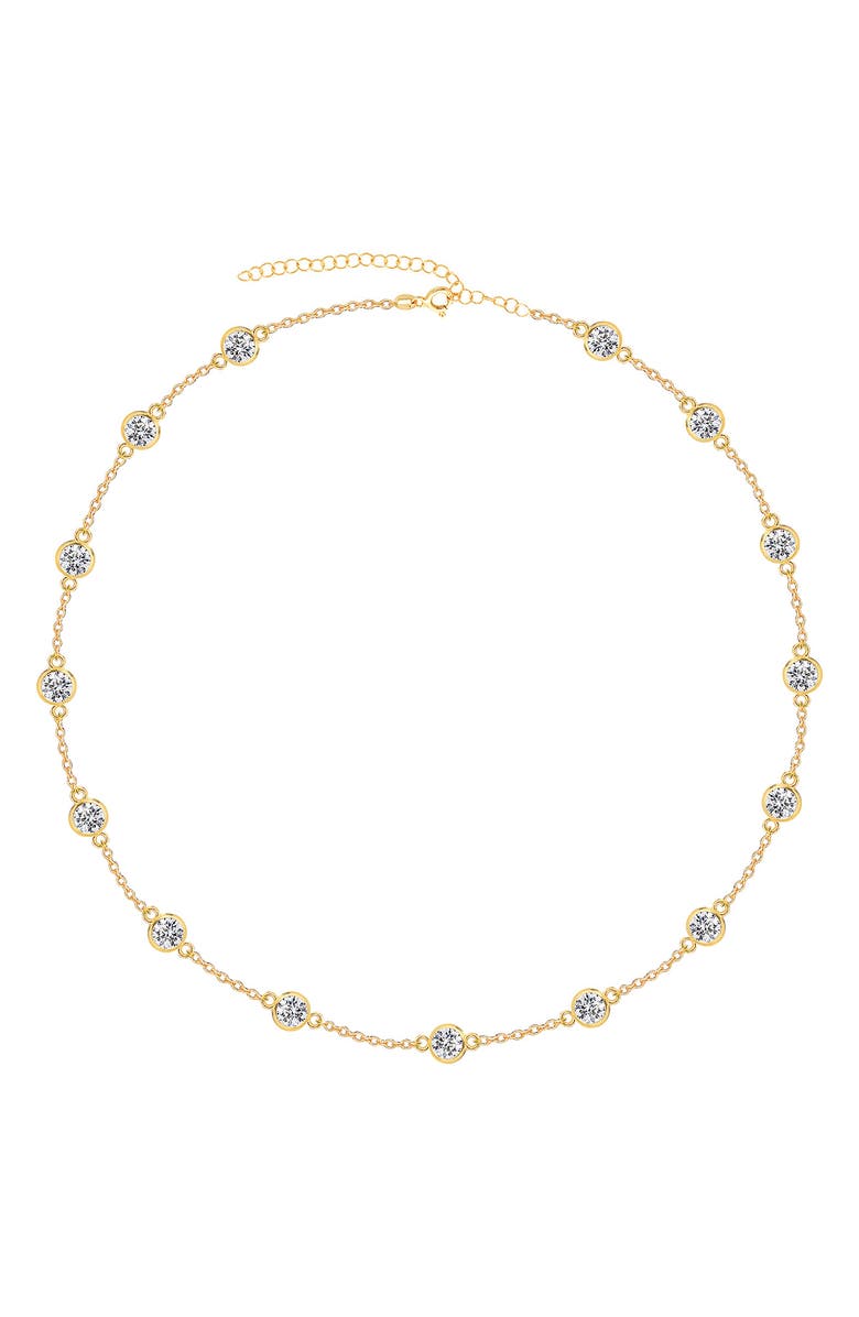 GABI RIELLE Effortless Staples Station Necklace, Main, color, Gold