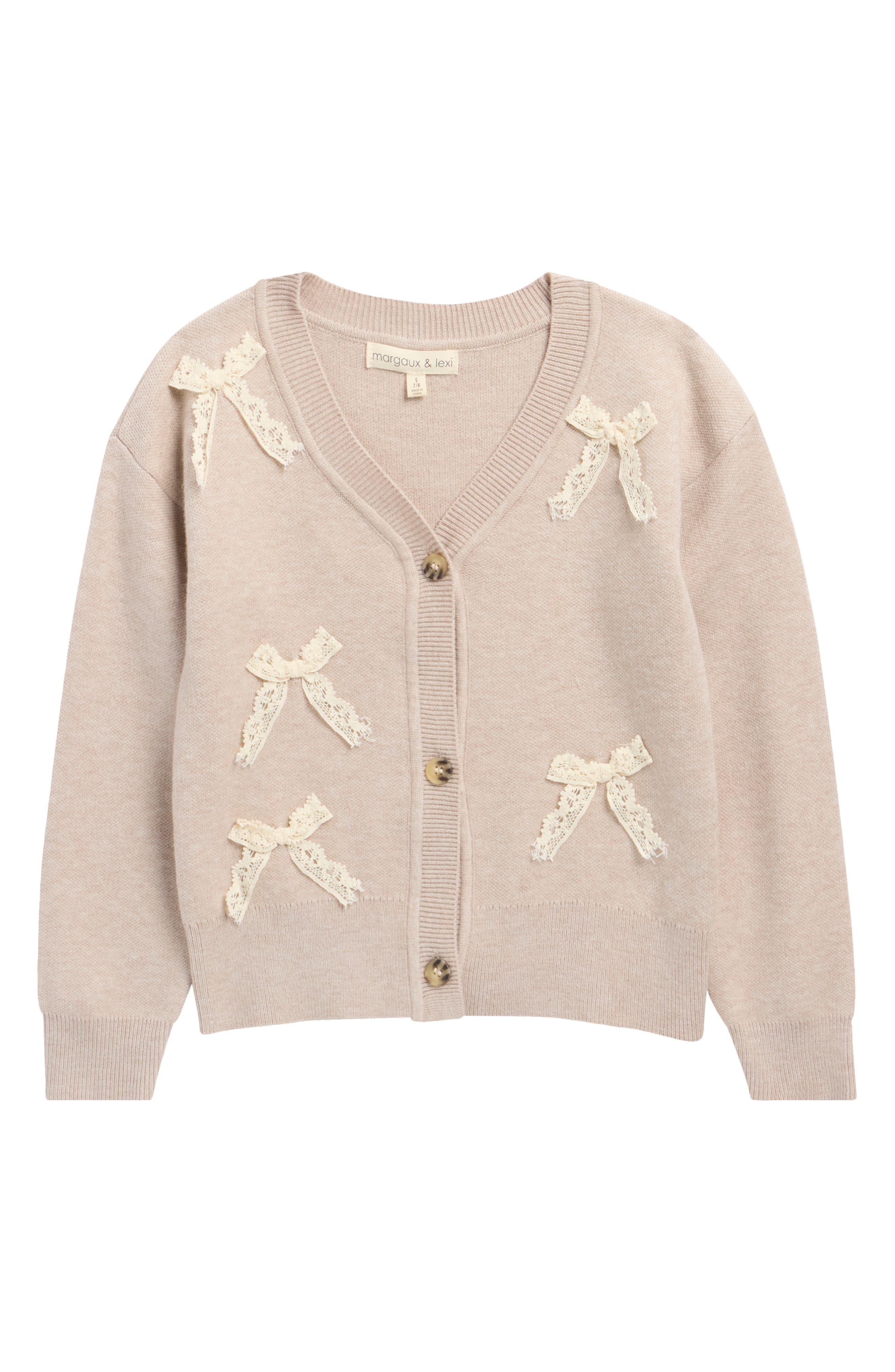 Kids' Lace Bow Cardigan