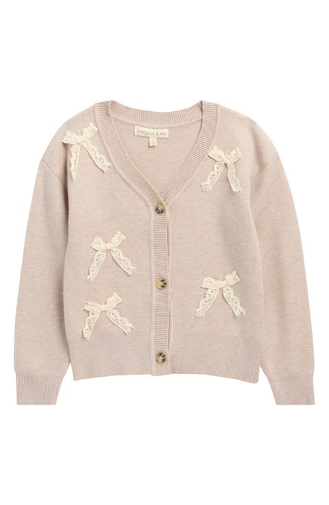 Kids' Lace Bow Cardigan