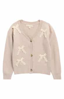 Kids' Lace Bow Cardigan