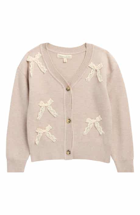 Kids' Lace Bow Cardigan