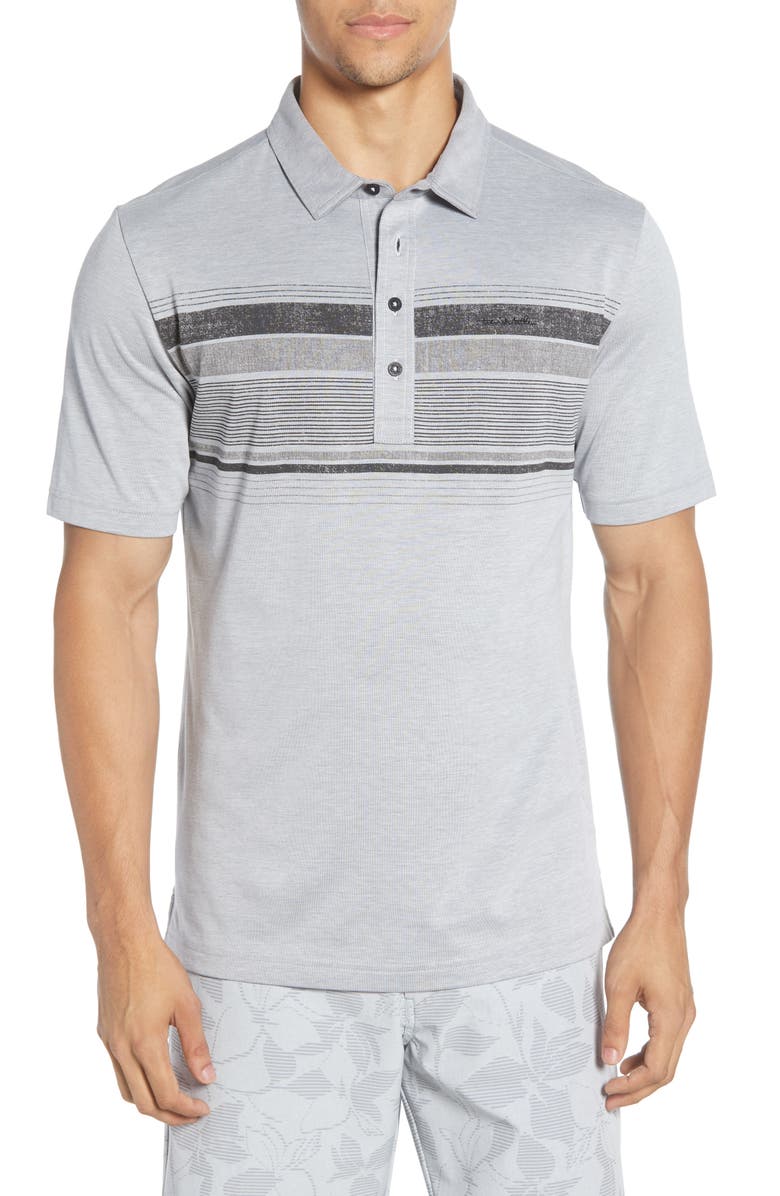 TravisMathew Salty Air Stripe Jersey Polo, Main, color, 